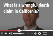 What is a wrongful death claim in California?