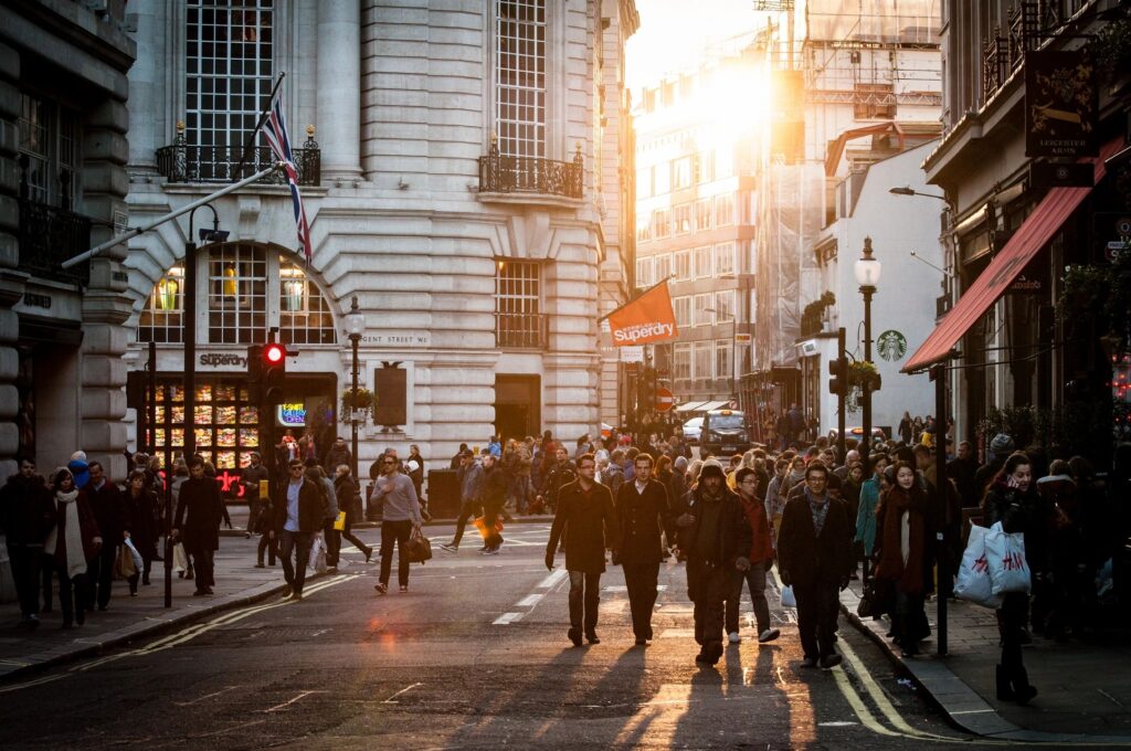 People Walking On Street