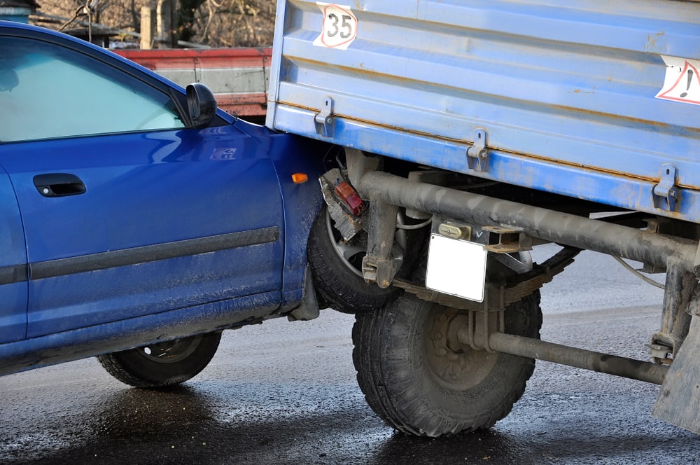 Light Vehicle Accident WIth A Trailer